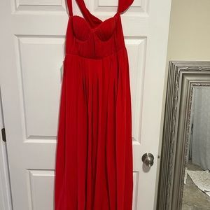 Small red gown